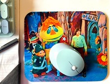 H.R. Pufnstuf Inspired Retro Mousepad – 70s Fantasy TV Pop Art Desk Mat picture