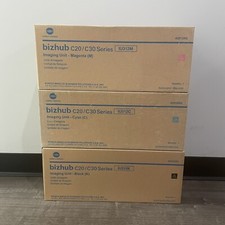 Konica Minolta IU312 KCM Imaging Unit Cartridges bizhub C20/ C30 Series lot of 3 picture