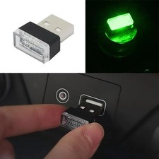 Green Mini USB Car Atmosphere Lights LED Cigarette Lighter Decorative Lights picture