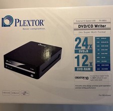 PLEXTOR PX-880U-24x12x DVD/CD Rewritable Drive SATA, NEWOB Complete for Windows  picture