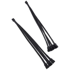 2Pcs Fan Extension Power Cable PVC Insulated Durable Fan Splitter Cable picture