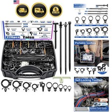 Car Wire Loom Routing Clips,15 Sizes Push Mount Cable Ties picture
