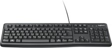 Logitech K120 Wired USB Keyboard for PC Spanish QWERTY Layout Teclado - Black picture