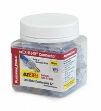 Platinum Tools 202044J ezEX-RJ45 Cat6 24-22 AWG Solid/Stranded Connectors 100pcs picture