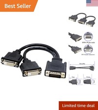 High-Quality DMS-59 to 2 DVI Video Splitter for Enhanced Graphics - 10 Inch picture