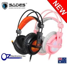 SADES A6 7.1ch Virtual Surround Gaming Headset LED USB PC PS4 PS5 Nintendo New picture