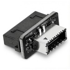 USB-3.2 Gen 1 to USB-3.2 Gen 2 Header Adapter, Vertical Design USB Header Spl... picture