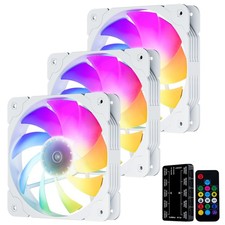 SA-140 3-Pack 140mm Addressable RGB & PWM Motherboard Sync Computer PC Cooling F picture