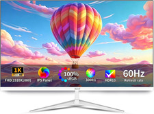 32 Inch Flat Computer Monitor 60Hz, FHD 1080P VA Panel, Borderless Display, Supp picture