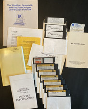 Vtg MicroPro WordStar Professional 5 & Softkey Key Form Designer Software 5.25