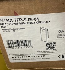 Lot Of 10 SIEMON MX-TFP-S-06-04 MAX-MX MODULAR FACE PLATE, 6-PORT ONE-GANG GRAY picture