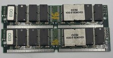 Vintage 2x 16MB 72-Pin EDO SIMMs 32MB total Memory RAM 83618M Tested Cubig picture