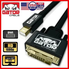 Mini DisplayPort To DVI-D Cable Adapter Converter PC Monitor HDTV MAC 1080P 6FT picture