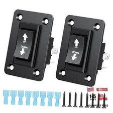 2 PCS DPDT Momentary Rocker Switch 12V 30A, Polarity Reversing Up Down Switch picture