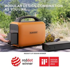 RUNHOOD RALLYE 600 | 648WH 600W| PORTABLE POWER STATION - ORANGE picture