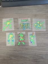 Teenage Mutant Ninja Turtles Raised UV DTF Full Color Decals 6 Pc Bundle picture