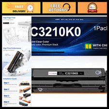 High-Yield Black Toner Cartridge Replacement for Lexmark C3210, 1 Pack picture