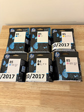 Sealed Genuine HP 84 85 Ink Complete 6 Color Set DesignJet 30 90 130 picture
