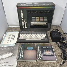 COMMODORE PLUS 4 Vintage 1984 Computer In Original Box w/ Cords & Manuals picture