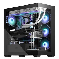 darkFlash ATX Mid-Tower PC Case, Pre-Install 4 PWM ARGB Fans Computer Case, Full picture