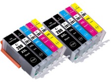 10 Pack 280XXL 281XXL Ink Cartridges use for Canon TS6120 TS6220 TS6320 TR8520 picture