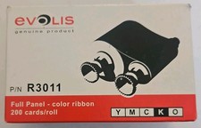 Evolis R3011 Color Ribbon 5 Panel YMCKO 200 Images Pebble Dualys Securion - New picture