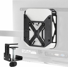 Behind Monitor VESA Mount Mac Mini 2010-2024 Desk Clamp CPU Holder Black picture