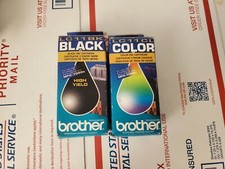 Genuine Brother 1-LC 11BK, 1- LC11CL Black & Color Inkjet Cartridge-MFC-7050 5L4 picture