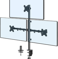 Triple Monitor Stand, Monitor Desk Mount for Three Screens up to 32 Inch, Stacke picture