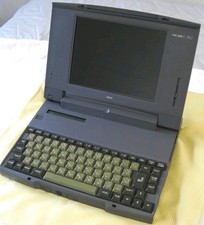 NEC PC-9821 Ne2 Vintage Laptop Computer Console Japan Untested AS-IS Clean Body picture