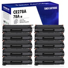 10PK CE278A Toner Fits for HP 78A LaserJet Pro P1566 P1606 1606DN M1536DNF MFP picture