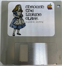 Vintage Apple Macintosh Game Alice Through The Looking Glass 400k Floppy Disk picture