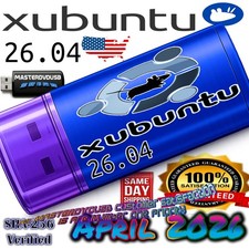 Xubuntu 26.04 LTS Bootable Live/Installer USB 8GB | AMD64  INTEL MAC | SAME DAY picture
