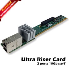 SUPERMICRO AOC-UR-I2XT-NI22 1U Ultra Riser Card Dual Port 10GBase-T picture