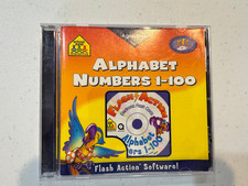 School Zone Alphabet Numbers 1-100 Flash Action Software CD-ROM PC Mac 2003 picture
