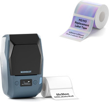 NIIMBOT M2 Thermal Transfer 2Inch Bluetooth Label Maker with 40×20Mm Hologram La picture