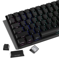 XVX PBT Keycaps Side Print Shine Through Black OEM 136 Keys Fits 60/65/75/100 picture