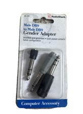 RadioShack Gender Adapter Male DB9 To Male Db9 Shielded And Grounded Gold Plated picture