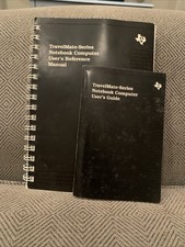 Texas Instruments TravelMate-Series Notebook Computer User Manuals (2) Vintage picture