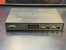 D-Link DGS-3200-10 Managed Gigabit Switch 8-Port + 2 Combo SFP Power On Tested picture