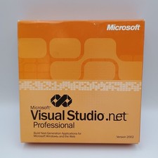 Microsoft Visual Studio .NET Professional 2002 5-Disc CD Set w/ Box Key picture
