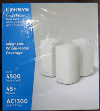 Linksys Velop 3-Piece Dual-Band Whole-Home Wi-Fi System White WHW0103 (3 Pack) picture