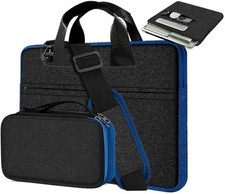 15.6 Inch Briefcase Laptop Case with Detachable Belt Bag Compatible with MacBook picture
