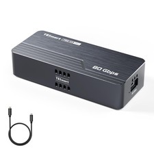 TESmart 80Gbps M.2 NVMe SSD Enclosure with JHL9480 Chip, PCIe 5.0 SSD | Compa... picture