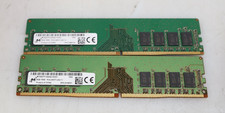 Lot 2x 8GB (16GB) Micron MTA8ATF1G64AZ-2G3E1 2400MHz DDR4 UDIMM Memory picture