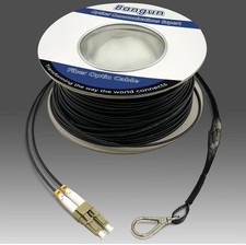75 Meters OM3 Fiber LC to LC Outdoor Armored Fiber Optic Cable, 10GB/Gigabit L picture