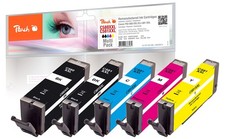 Peach Economy pack ink cartridges XXL compatible with Canon PGI-580XXL, CLI-581X picture