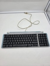 Vintage Apple Teal Blue Model M2452 USB Wired Keyboard Tested Works picture