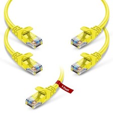 Cat6 Patch Cable 1ft RJ45 Ethernet Pure Copper � 5 Pack picture