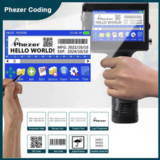 P15 QR Bar Batch Code Date Number Logo Expiry Date Label Printer 12.7mm Handheld picture